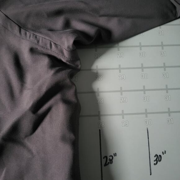 New Vintage Geoffrey Beene Grandad Shirt Mens 18 Gray Long Sleeve 90s Minimalist - Picture 7 of 8